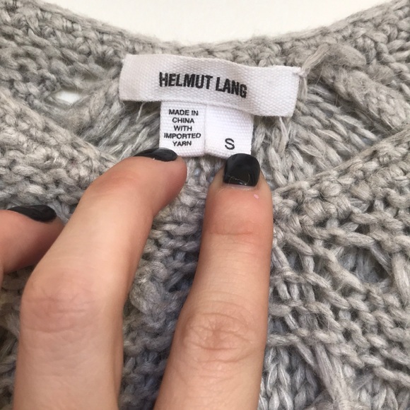 Helmut Lang Drop-shoulder High Low Sweater - Picture 2 of 3